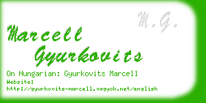 marcell gyurkovits business card